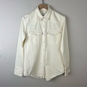 Women’s Cream Button-Up Shirt